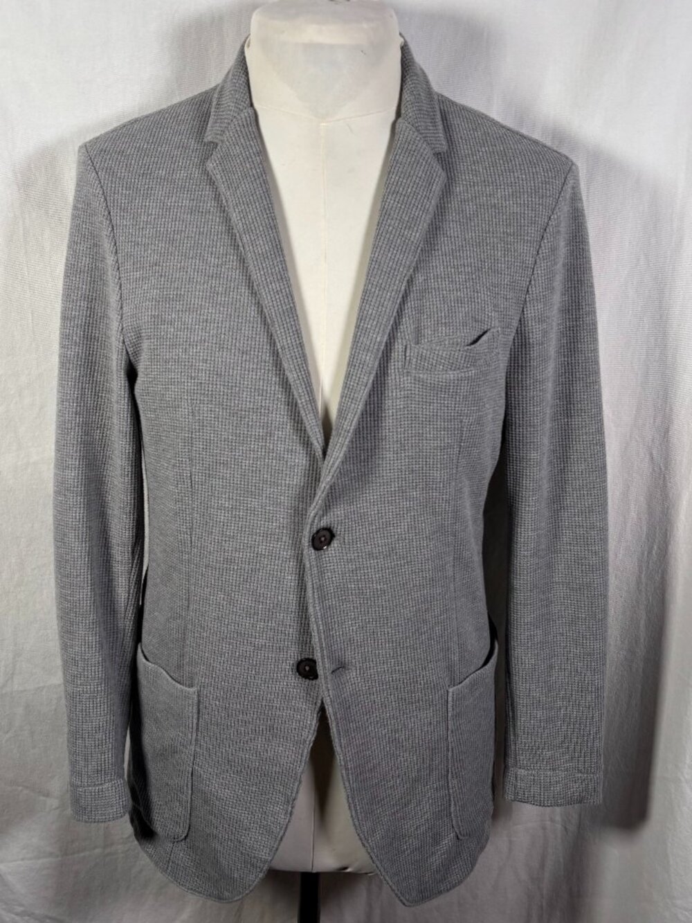 Strellson J-Jam-S Grey Cotton Knit Blazer Jacket Men's 52
